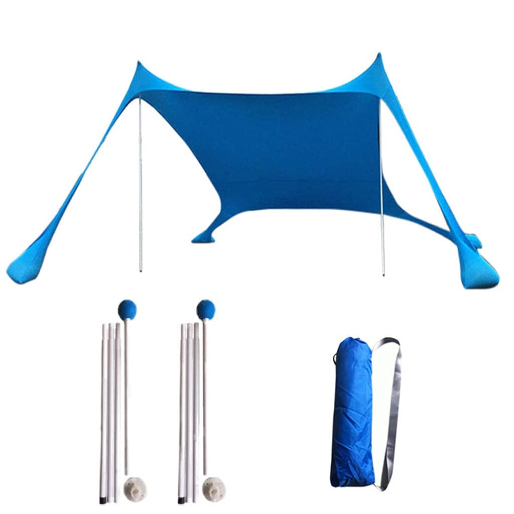 HAHFKJ Waterproof Beach & Camping Awning - UV Protection Sun Shelter, Outdoor Canopy for Garden, Patio, Pool - Portable Sunshade Sail for Picnics, Backyard & Beach Trips