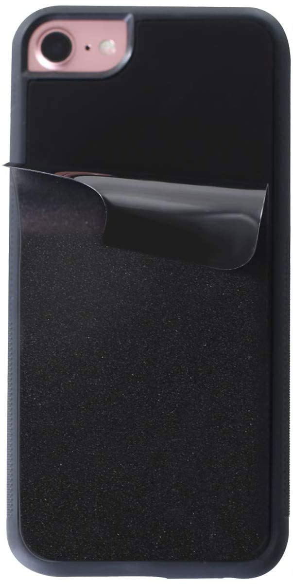 Anti Gravity Phone Case for iPhone 8/7 - Magic Nano Hands Free Wall Mount with Dust Proof Film | Black Anti-Drop Protective Cover for Home, Office & Car Use