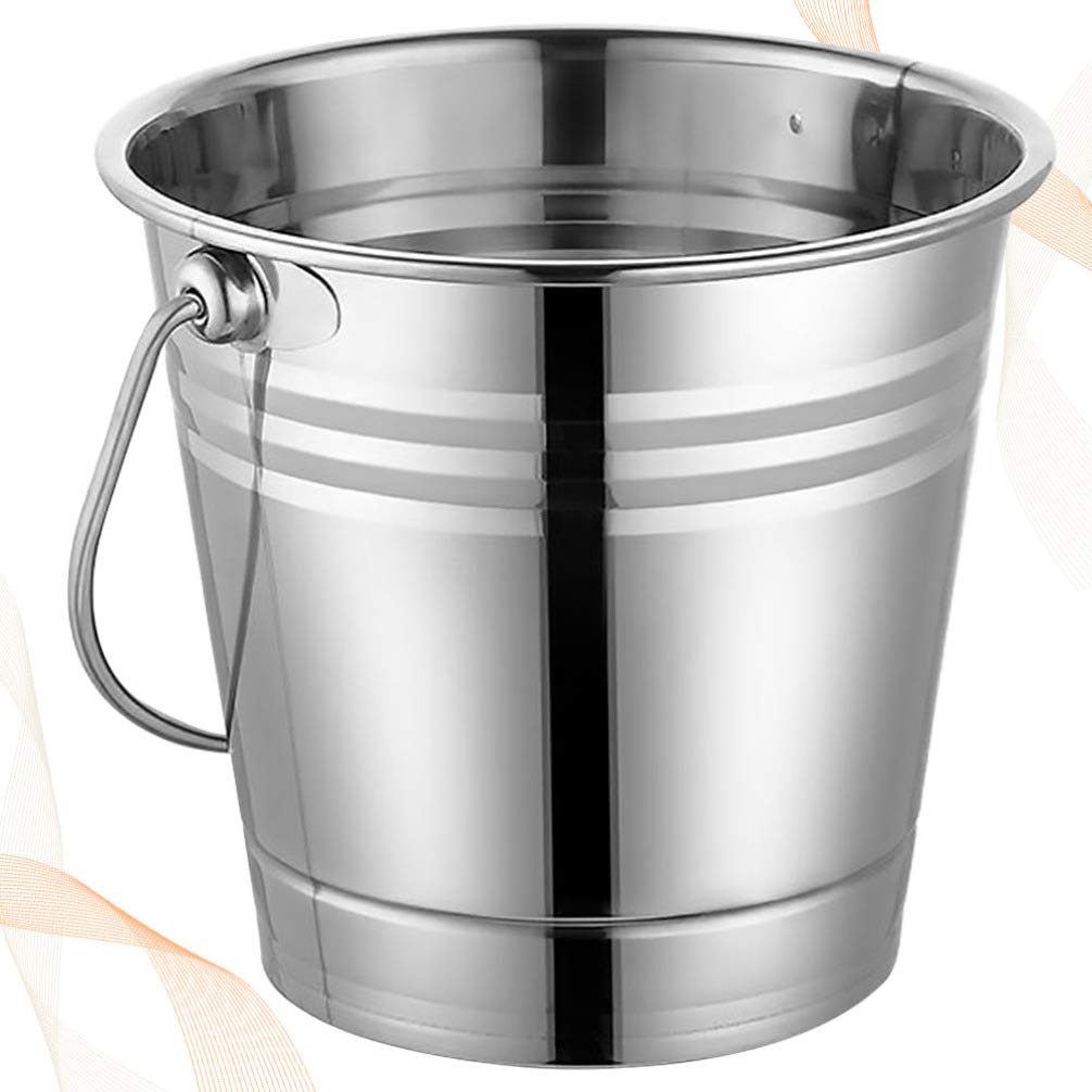 1pc Stainless Steel Ice Bucket - Portable Ice Storage Container for Drinks, Parties & Outdoor Use - Keeps Ice Cubes Cold Longer - Perfect for Cocktails, Beer & Picnics