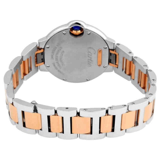 Cartier Ballon Bleu 33mm Women's Watch - Stainless Steel & Rose Gold with Diamonds | Luxury Ladies Timepiece for Gifts, Special Occasions & Everyday Elegance