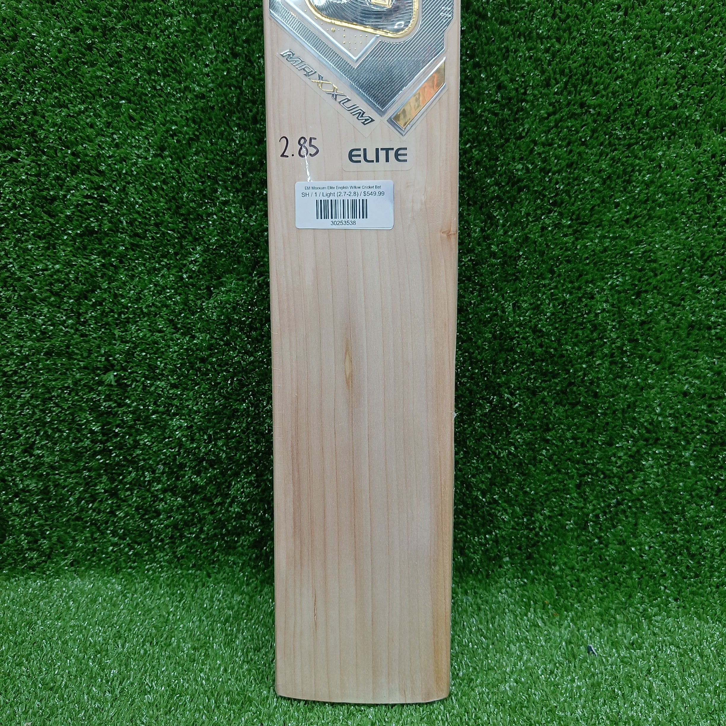 EM Maxxum Elite English Willow Cricket Bat - Premium Performance for Professional & Amateur Players - Perfect for Matches, Training & Practice Sessions