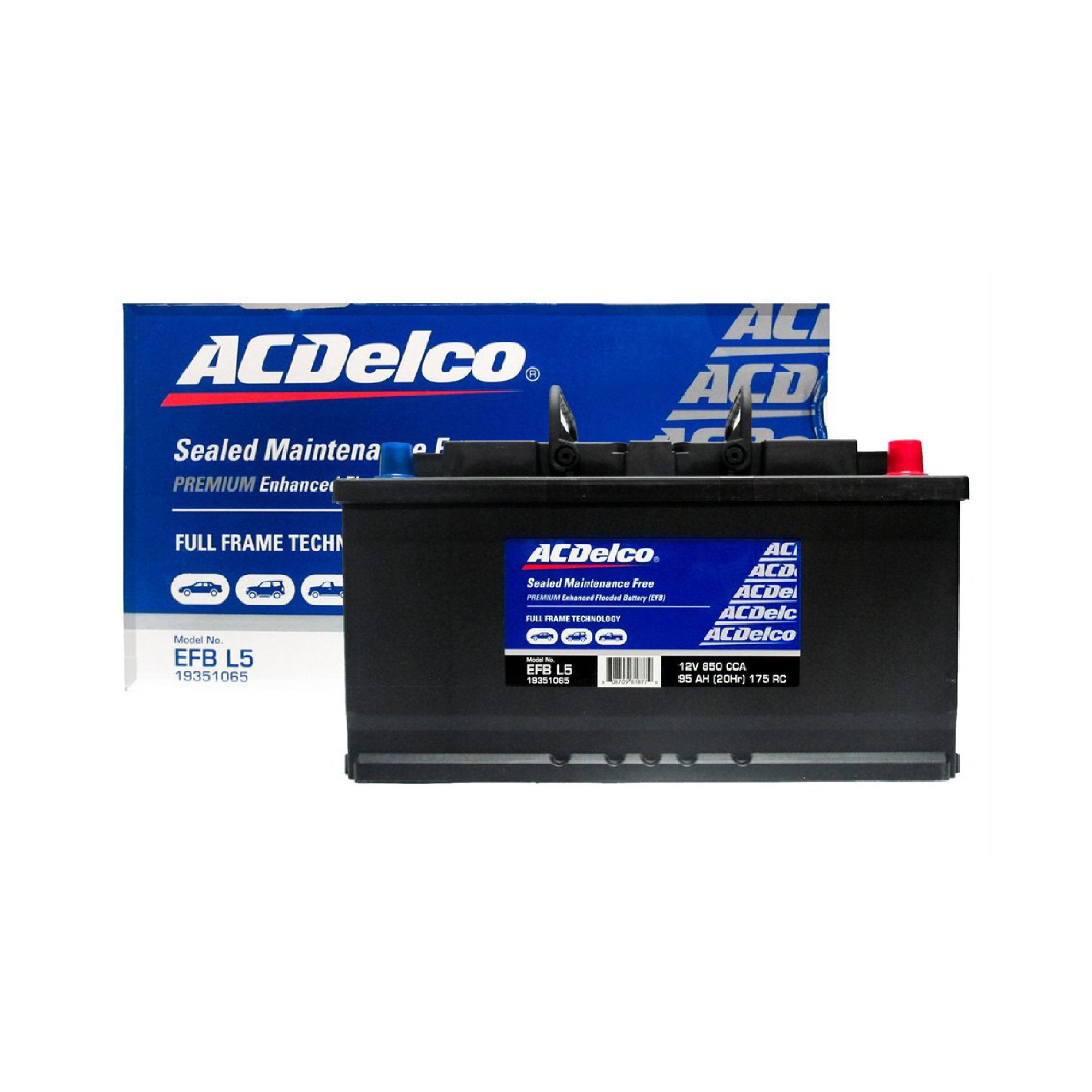ACDelco EFB Battery - DIN88 (BCI 49 / DIN H8 / L5) - Enhanced Flooded Battery for Cars, SUVs & Trucks - Reliable Starting Power & Long Lifespan - Perfect for Daily Commuting & Extreme Weather Conditions