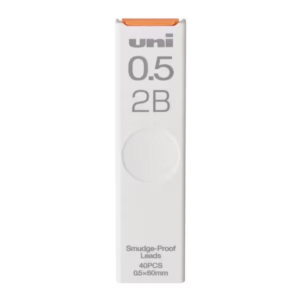 uni Mitsubishi Black Pencil Lead - 0.5mm HB Graphite Refills for Mechanical Pencils - Perfect for Writing, Drawing & Sketching in School, Office & Art Projects