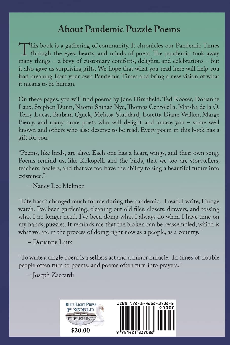 Pandemic Puzzle Poems - Thought-Provoking Poetry Book for Adults | Perfect for Stress Relief, Quarantine Activities & Mindful Meditation