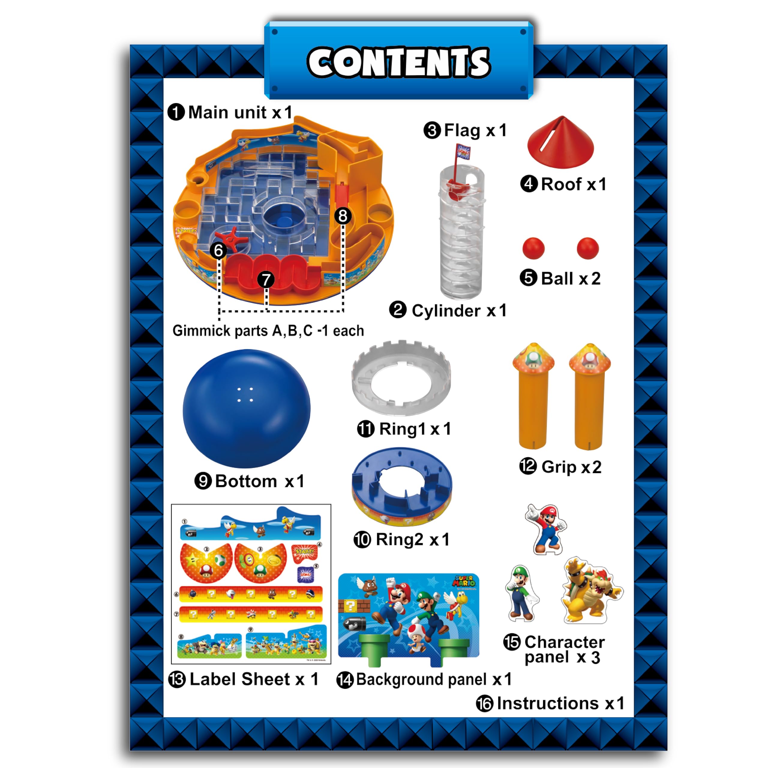 Super Mario Castle Land Game - Fun Party Board Game for Family Nights