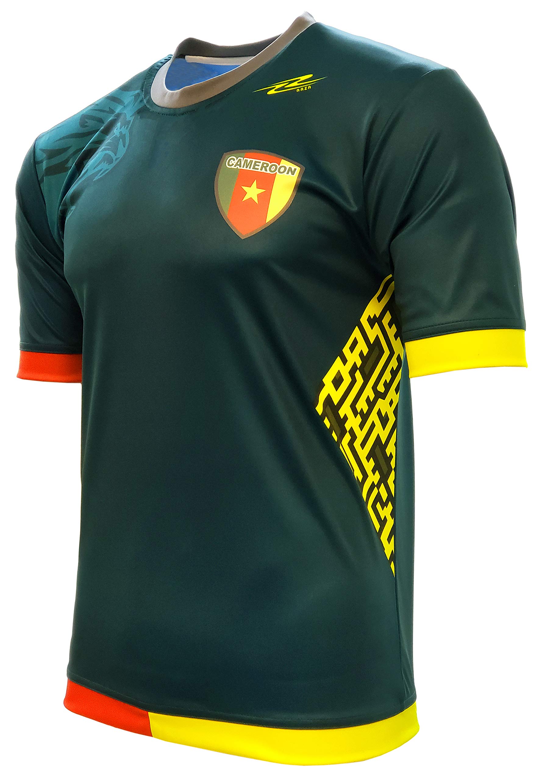 Men's Cameroon Fan Jersey - Green Soccer Shirt for Football Fans | Perfect for Games, Parties & Supporters