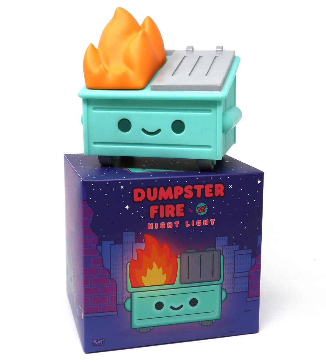 Dumpster Fire Night Light - LED Novelty Night Light for Bedroom, Kids Room, or Office Decor - Fun and Unique Gift Idea for Home, Parties, and Gag Gifts
