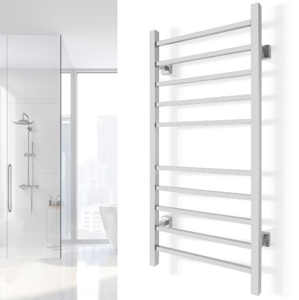 WarmlyYours Metropolitan TW MT 10PS HP Wall Mounted Dual Towel Warmer - 19.75