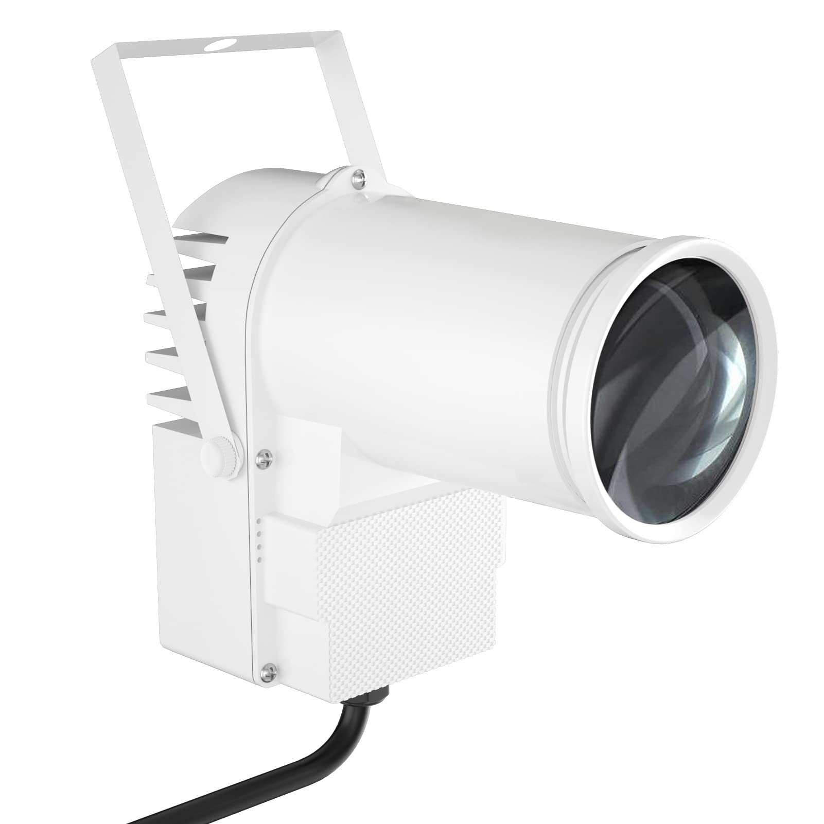 U'King DMX-Controlled RGBW LED Beam Pinspot Light - Portable Stage Spotlight for Mirror Ball, DJ Disco, Dance Party & Wedding Lighting | Home & Professional Use (White)