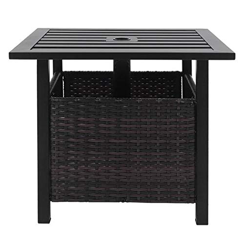 Rattan Wicker Patio Bistro Table with 1.6