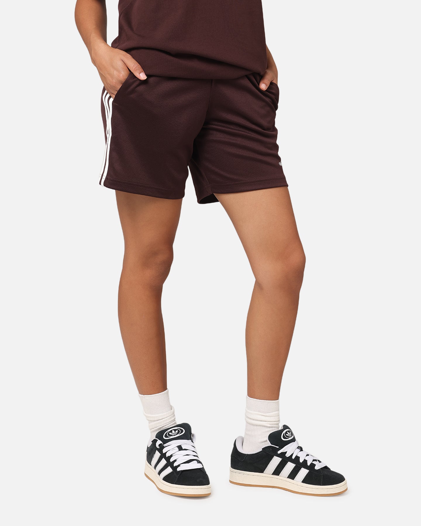 Adidas Men's Football Shorts - Brown Athletic Training Shorts for Soccer & Running - Comfortable & Breathable for Sports & Workouts