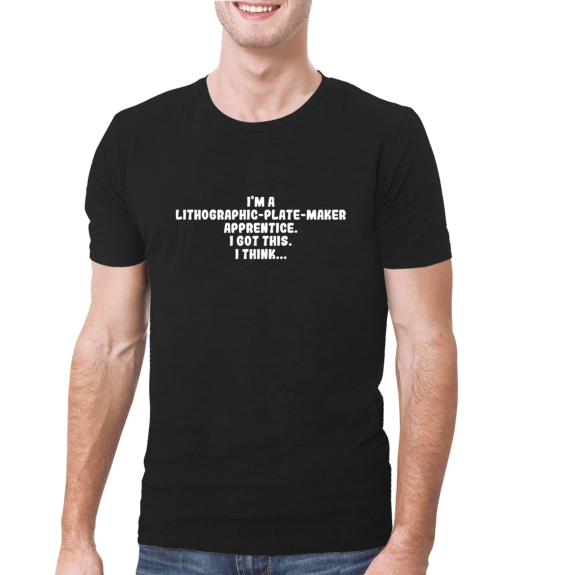 Soft & Comfortable Men's T-Shirt for Lithographic Plate Maker Apprentice - Perfect for Work, Casual Wear & Gifts