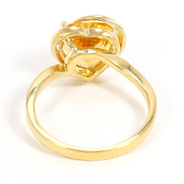 18K Yellow Gold & White Gold Citrine Diamond Ring - 2.49ct Natural Gemstone Jewelry for Women, Perfect for Engagement, Wedding & Anniversary Gifts