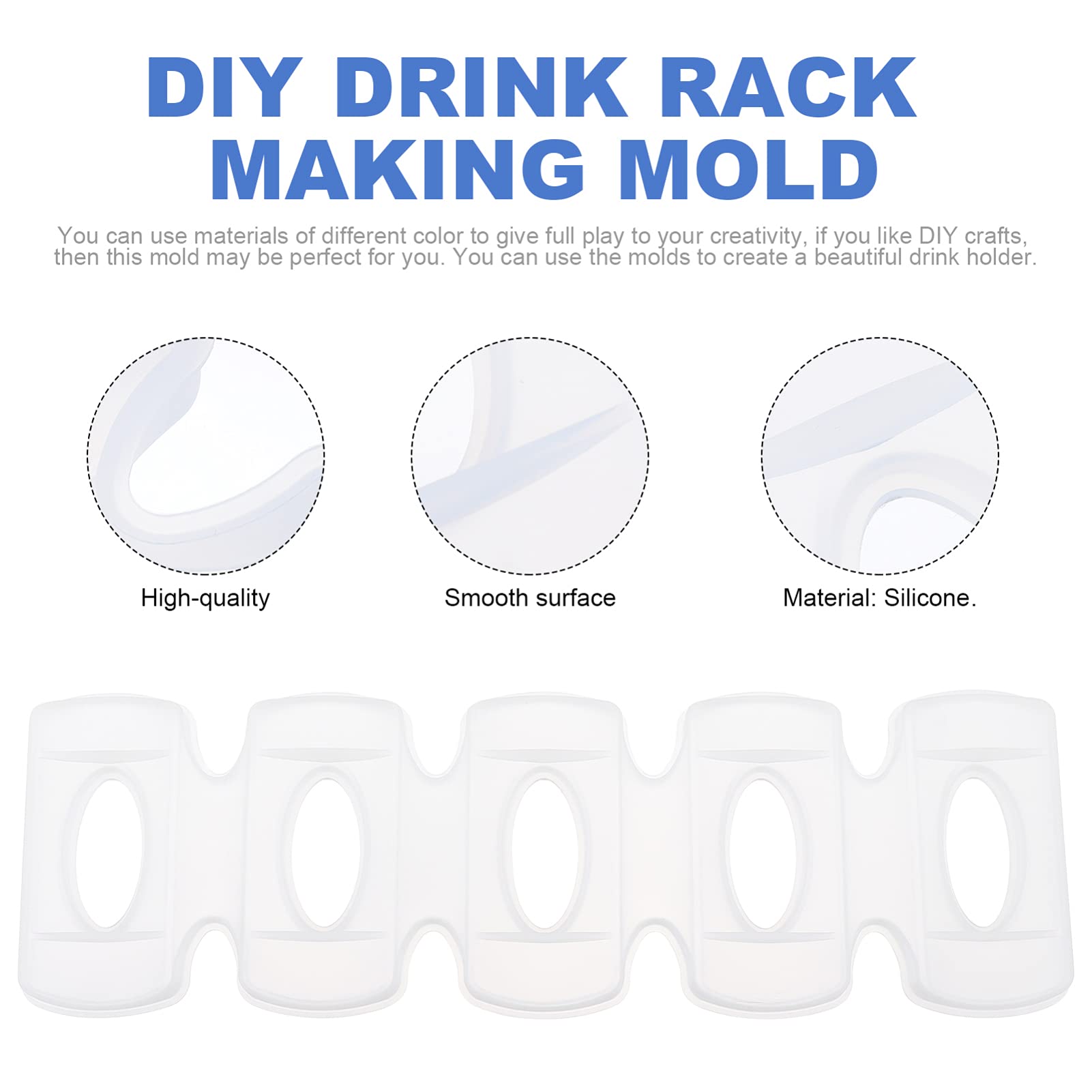 EXCEART Wine Rack Resin Molds - Silicone Casting Molds for Wine Glass & Bottle Holder - Epoxy Resin DIY Craft Supplies - Perfect for Home Bar, Kitchen Decor & Party Drink Display