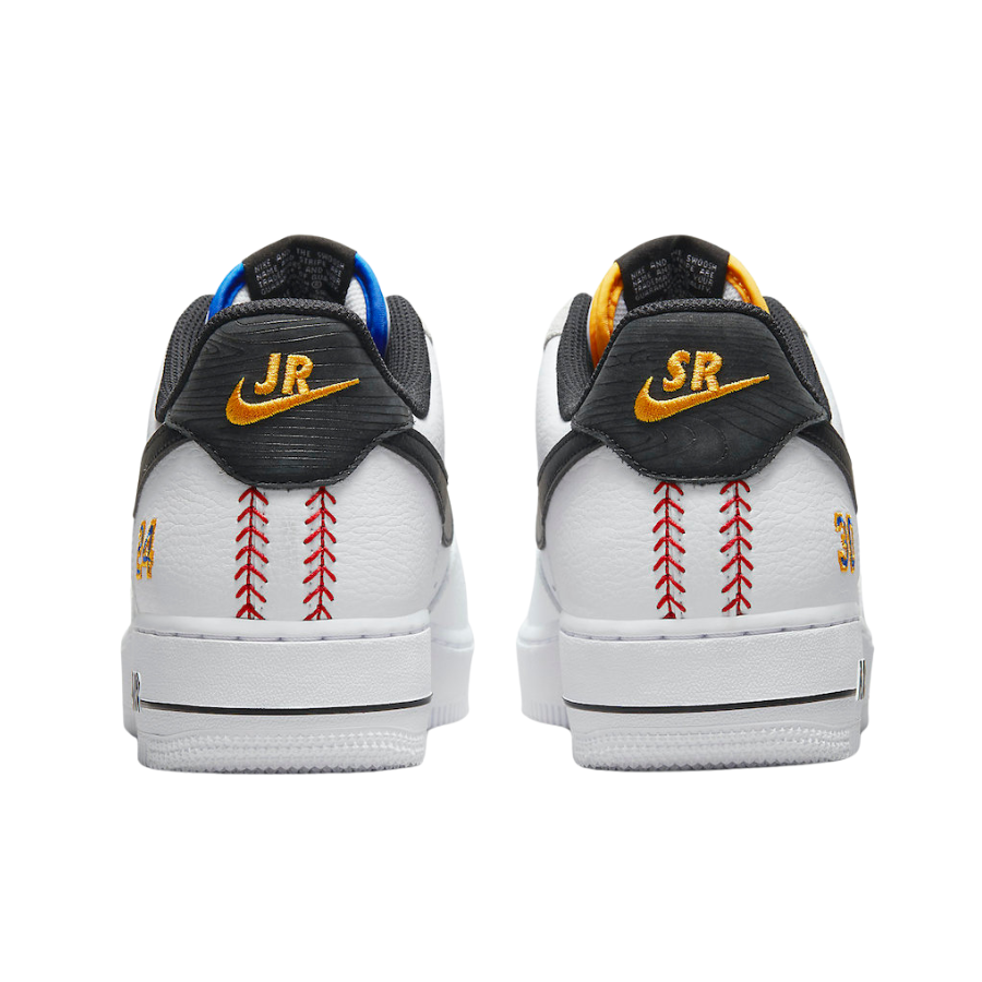 Nike Air Force 1 Low Ken Griffey Jr. & Sr. Swingman Sneakers - White/Lyon Blue/University Gold/Black | Retro Basketball Shoes for Men, Casual Streetwear & Sports Fashion