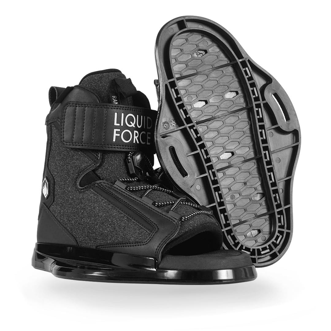 Liquid Force 2025 Kids Rant Wakeboard Bindings - Adjustable Youth Water Sports Bindings for Boys & Girls - Perfect for Wakeboarding, Cable Parks & Boat Riding