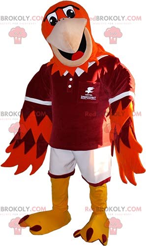 SPOTSOUND Red Orange & Yellow Bird Plush Toy - Cute REDBROKOLY Mascot for Kids Room Decor, Birthday Gifts & Party Favors | Perfect for Nursery, Playroom & Collectors