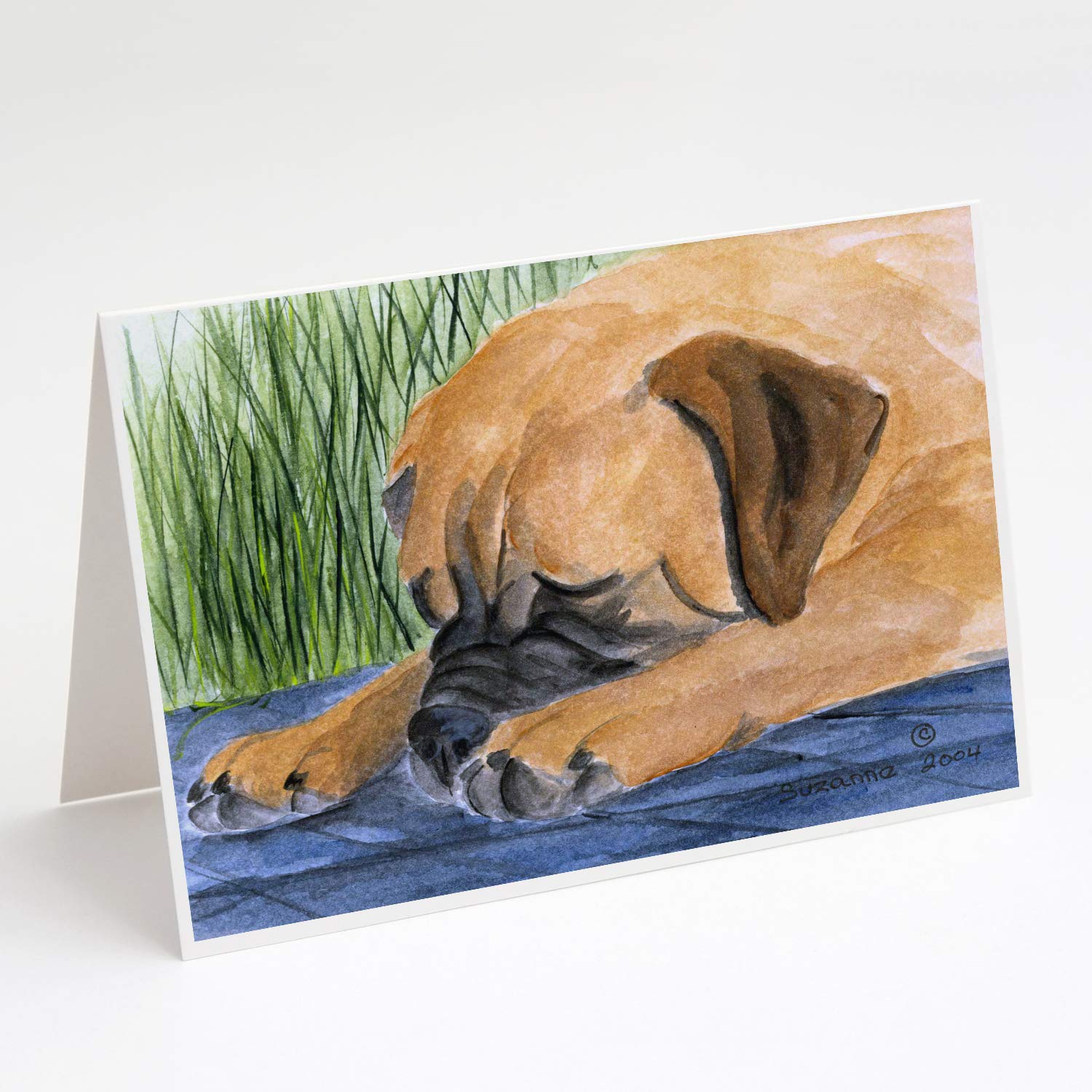 Bullmastiff Greeting Cards Set of 8 with Envelopes | 5x7 A7 Blank Note Cards for Dog Lovers | Perfect for Birthdays, Thank You Notes & Pet-Themed Occasions