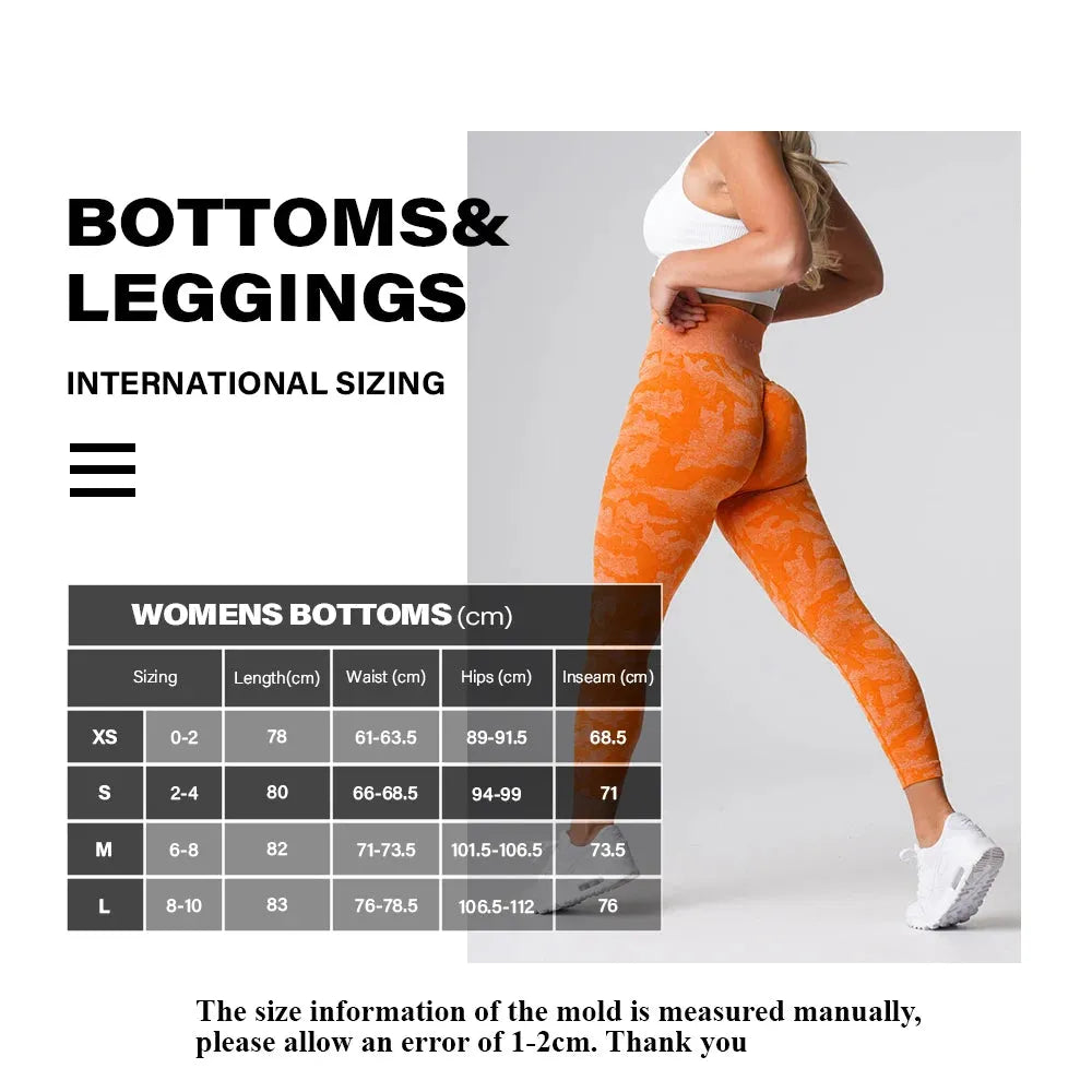 NVGTN Camo Seamless Workout Leggings for Women - Butt Lifting Yoga Pants with Stretch Fabric, High Waist Gym Tights & Fitness Outfits in Fuchsia Nylon - Perfect for Yoga, Running & Gym Training