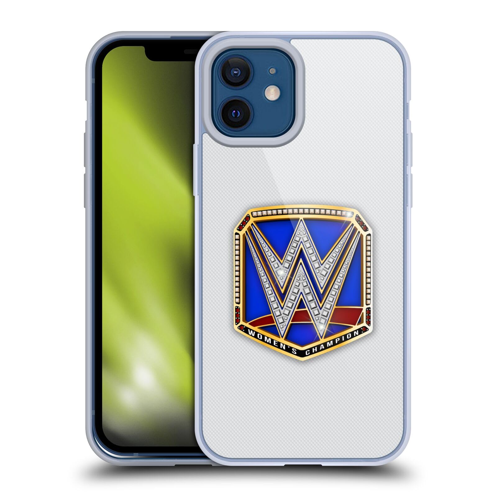 Official WWE Smackdown Women's Champion Title Belt iPhone 12/12 Pro Case - Licensed Soft Gel Phone Cover for Wrestling Fans - Perfect for WWE Events, Cosplay & Showcasing Fandom