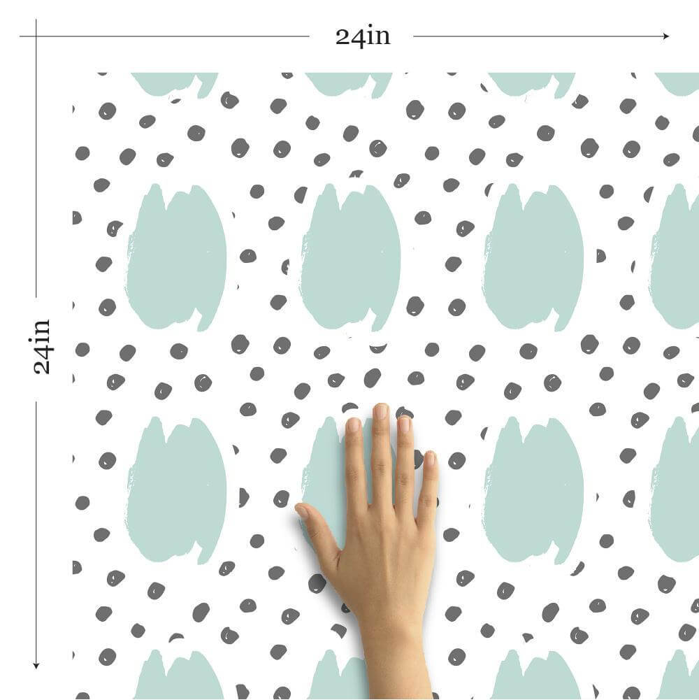 Peel and Stick Removable Wallpaper - Mint Green Textured Design for Teens Room Decor | Perfect for Bedroom, Dorm, Nursery & DIY Home Improvement