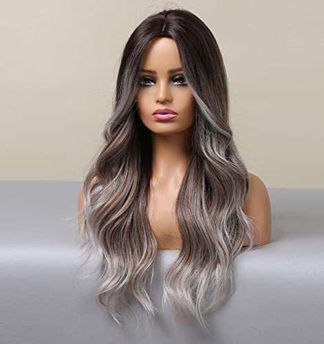 Platinum Blonde Ombre Lace Front Wig - Natural Looking Human Hair Wig for Women | Perfect for Cosplay, Parties & Daily Wear