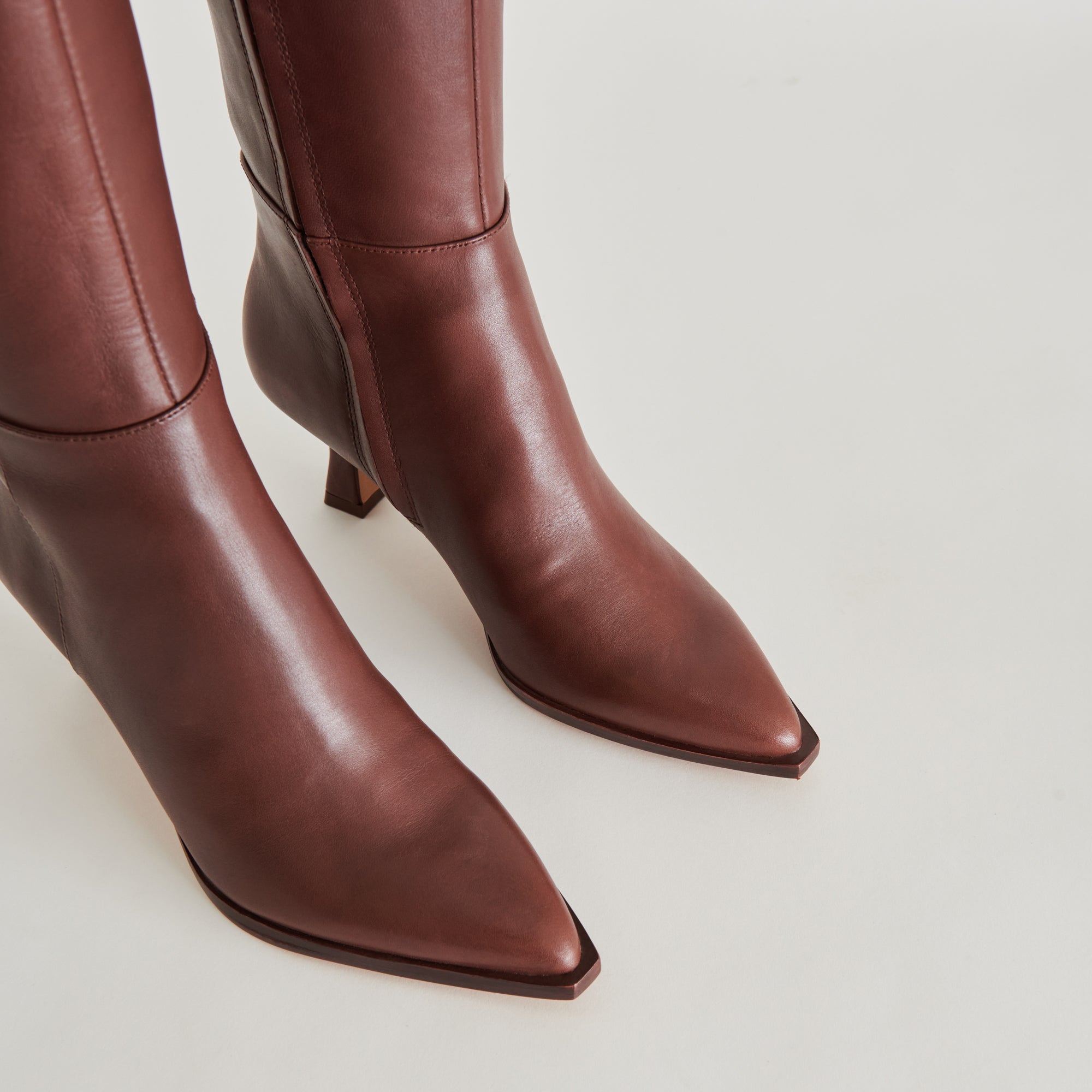 **AUGGIE Women's Extra Wide Calf Boots - Genuine Chocolate Brown Leather Ankle Boots for Comfort & Style | Perfect for Work, Casual Outfits & Winter Wear**