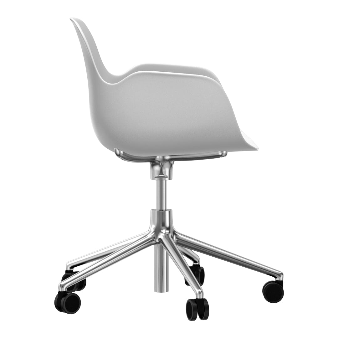 Modern Form Armchair with 5W Swivel Base & Gas Lift Mechanism - Ergonomic Office Chair for Home & Workspace Comfort