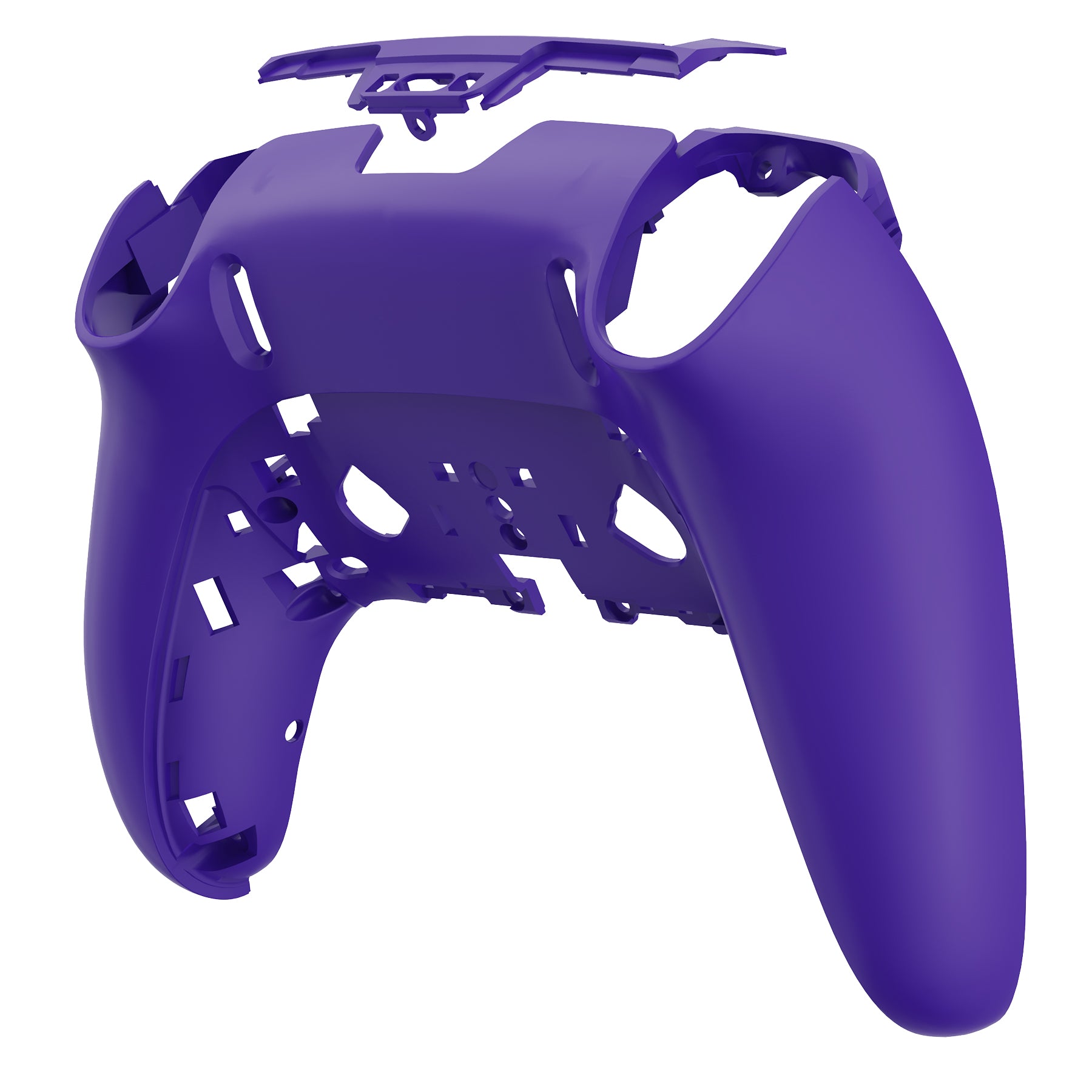 eXtremeRate Purple Custom Back Housing & Bottom Shell Replacement for PS5 Edge Controller - DIY Upgrade Kit for Enhanced Grip & Comfort | Perfect for Gaming, Streaming & Competitive Play