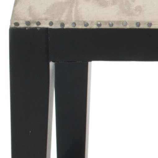 Safavieh Mercer Collection Zambia Bench in Taupe and Beige - Stylish Entryway, Living Room, or Bedroom Seating Furniture