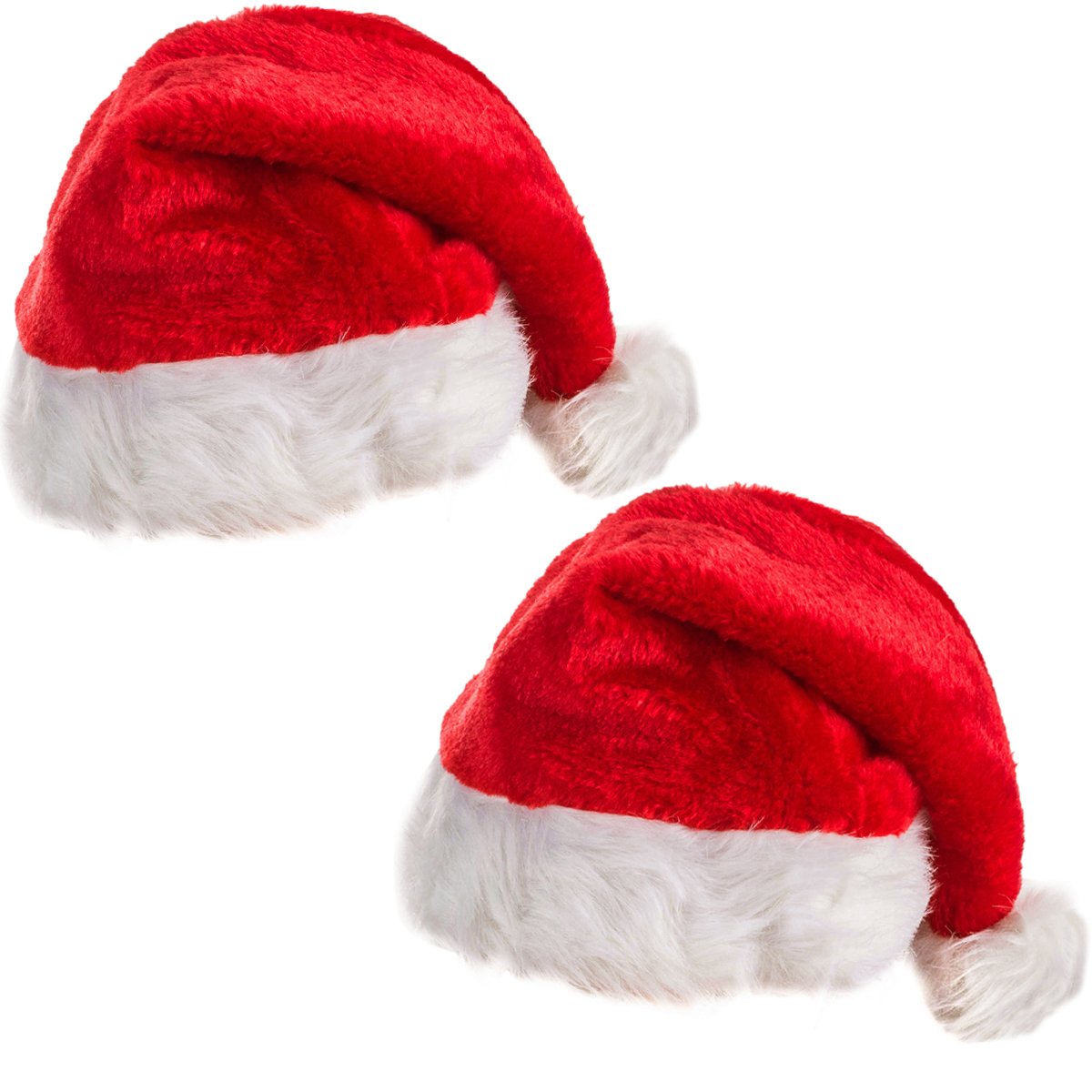 2 Pack Funny Christmas Party Hats - Santa, Elf & Reindeer Costume Hats for Holiday Parties, Festive Gatherings & Christmas Photo Booths