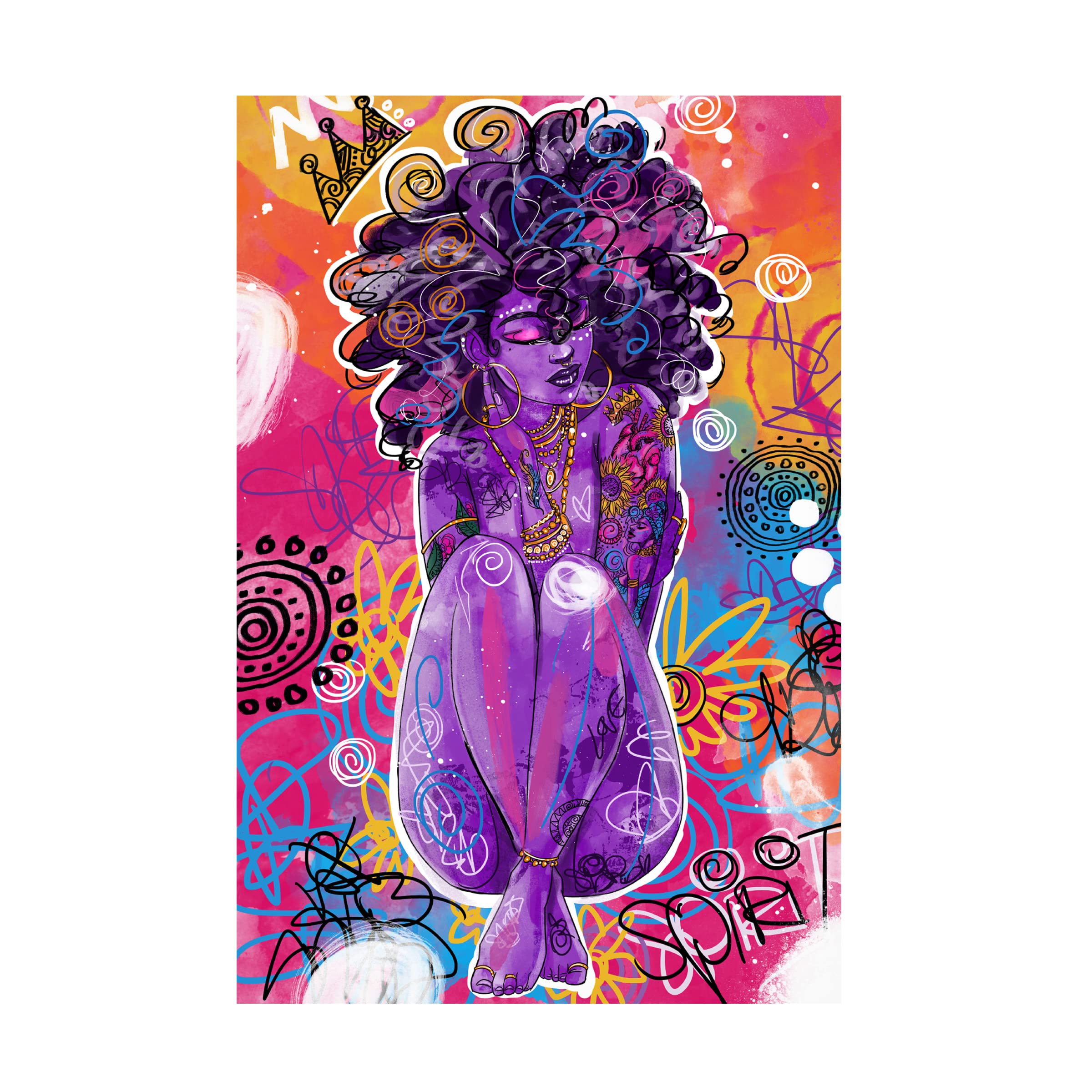 Justin Copeland 'Nomusa' Canvas Art Print - Premium Trademark Fine Art Wall Decor for Living Room, Bedroom & Office