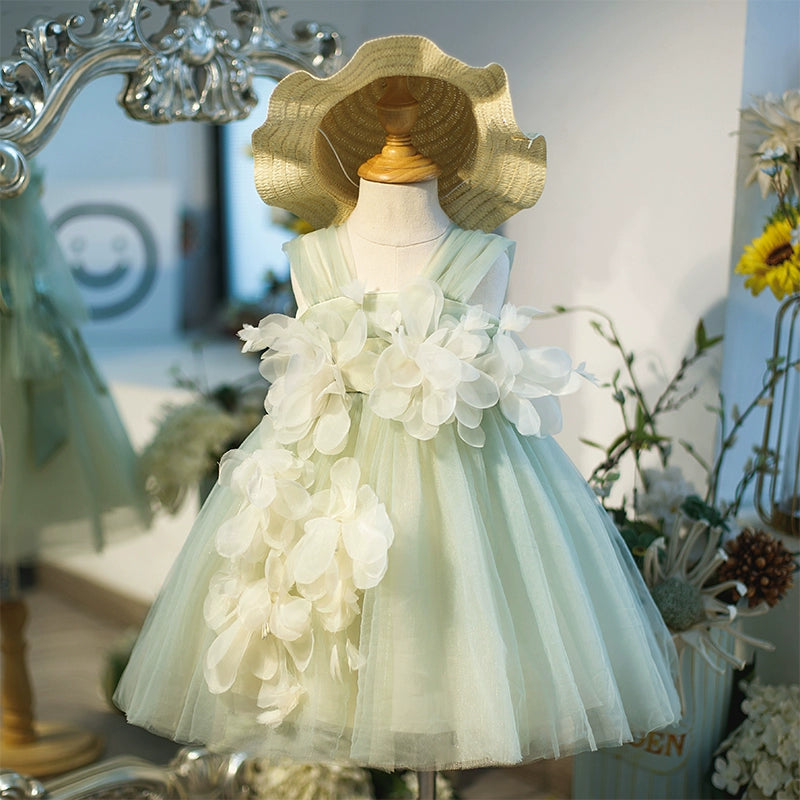 Beautiful Baby Girl Christening Dress - Lace Flower Girl Dress for Baptism, First Communion & Birthday Parties - Perfect for Special Occasions & Photo Shoots
