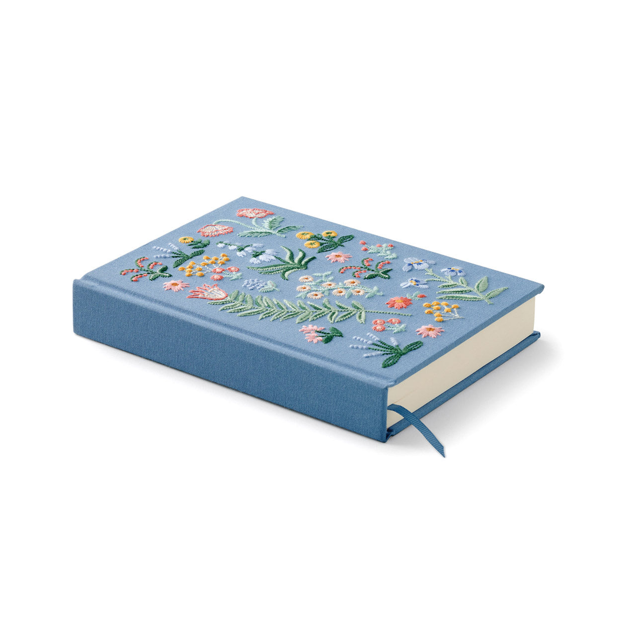 Handmade Embroidered Fabric Journal Notebook - Floral Design Writing Diary for Women & Teens - Perfect for Journaling, Sketching & Gift Giving