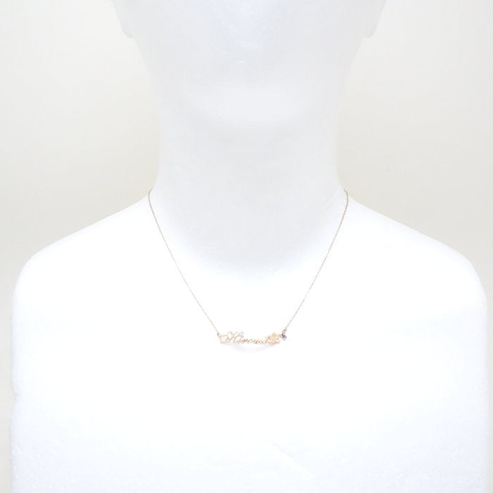 4℃ Disney Minnie Mouse Amethyst K18YG Necklace - Elegant 18K Gold-Plated Jewelry for Women | Perfect Gift for Birthday, Anniversary & Valentine's Day