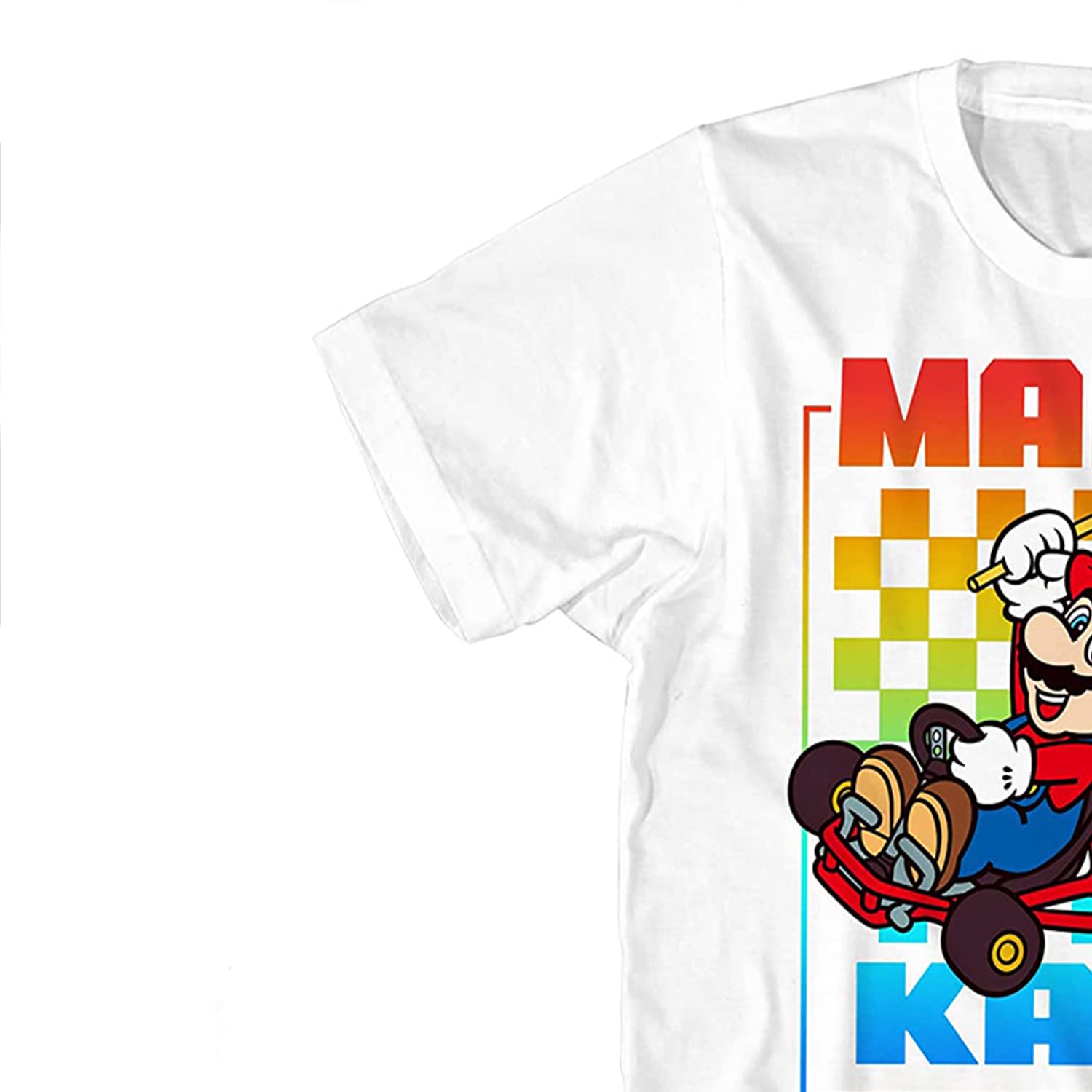 Nintendo Mario Kart Vintage T-Shirt for Men - Super Mario, Luigi, Zelda, Kirby & Donkey Kong Graphic Tee | Gaming Gift, Cosplay & Casual Wear