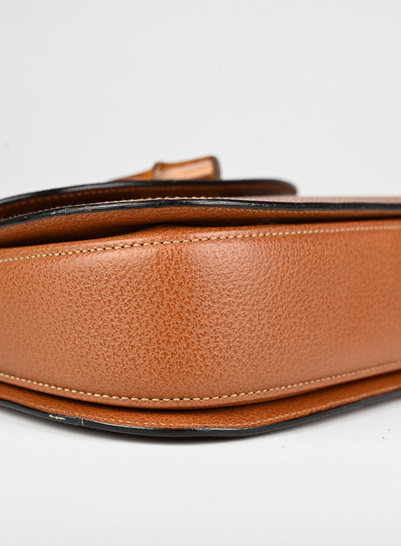 Gucci Bamboo 1947 Leather Handbag in Cognac - Luxury Women's Shoulder Bag for Work, Travel & Evening Events