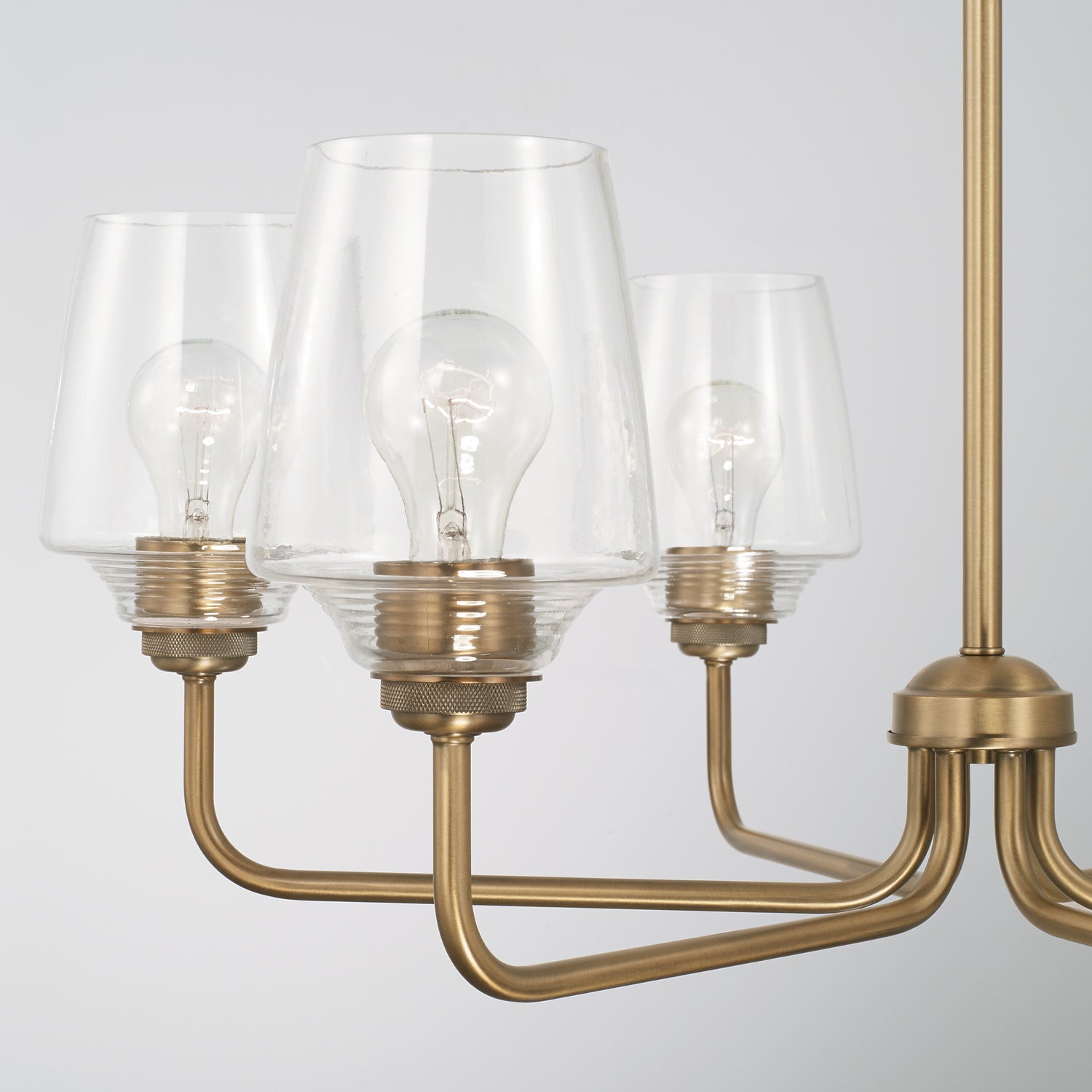 Elegant Capital Lighting Six Light Chandelier - Modern Crystal Ceiling Fixture for Dining Room, Living Room & Bedroom Decor