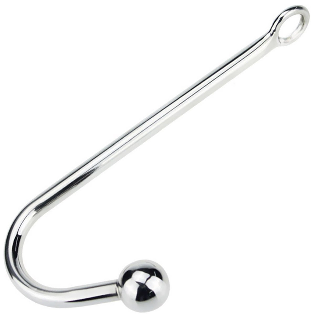 Premium Stainless Steel Anal Hook - Unisex Bondage Toy for Couples with Solid Ball, Fetish Sex Games & Rope Play | Perfect for BDSM, Fetish Exploration & Sensual Play