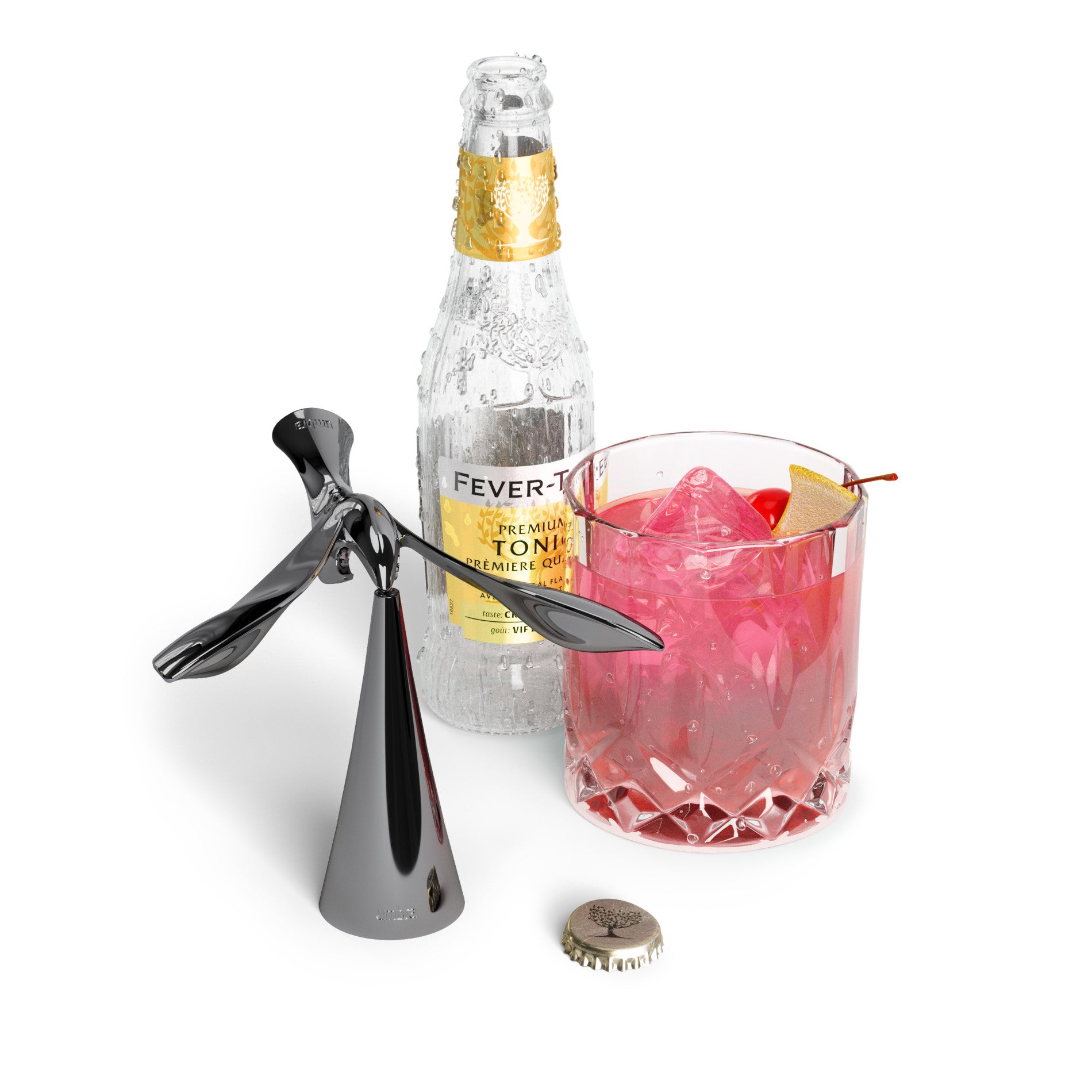 Limited Edition Tipsy Bottle Opener - Unique Bar Accessory & Gift Box Set for Beer, Wine & Champagne - Perfect for Parties, Weddings & Housewarming Gifts
