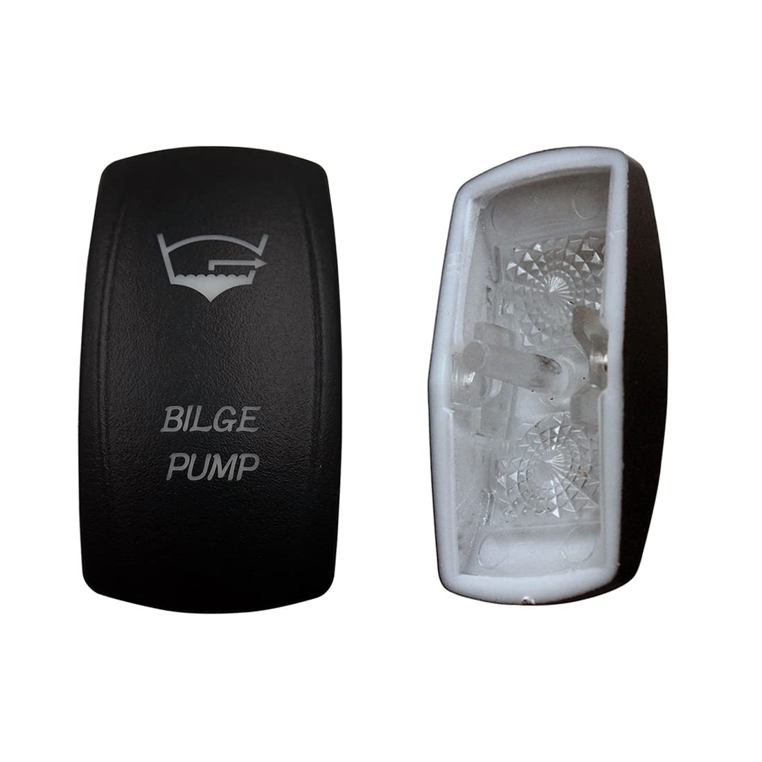 Laser Etched Backlit Switch Cover Cap for Car Boat Dashboard Rocker Switch - Waterproof & Durable Replacement Part - Perfect for Marine, RV, and Automotive Applications