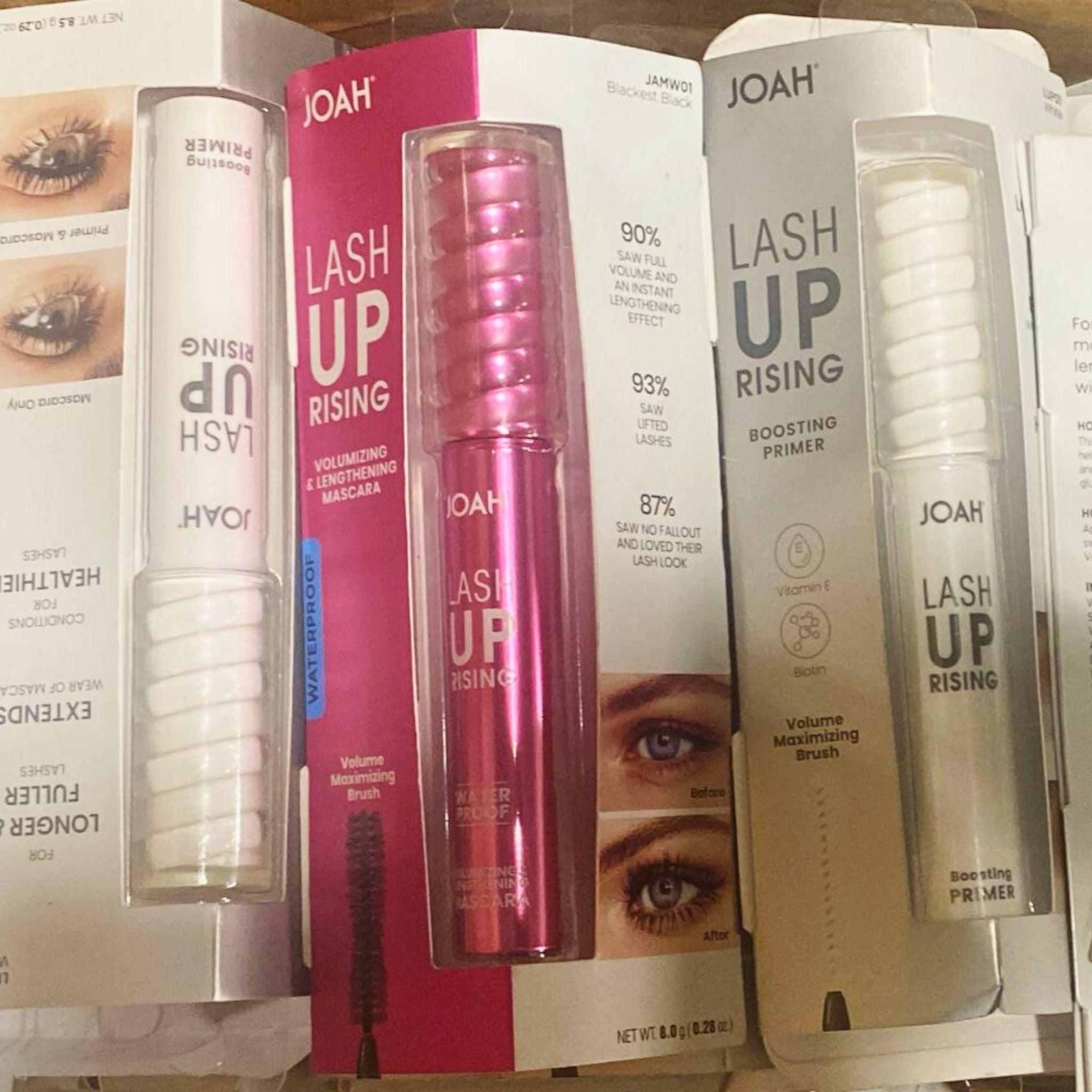 Joah Lash Up Rising Boosting Primer & Volumizing Mascara - 80 Pcs Bulk Set for Long-Lasting Volume & Stronger Lashes | Perfect for Daily Use, Special Occasions & Professional Makeup Artists