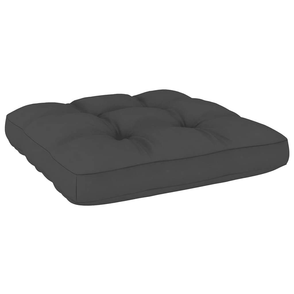 FAMIROSA 2-Piece Pallet Sofa Cushion Set - Premium Anthracite Gray Outdoor Furniture Cushions for Patio, Deck, and Garden Lounge Chairs