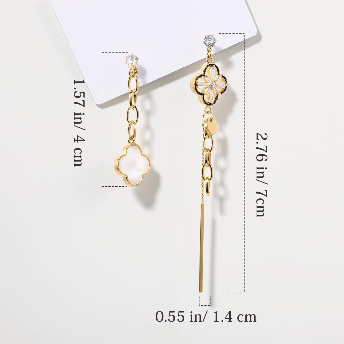 925 Sterling Silver Gold Plated Bee & Honeycomb Drop Earrings for Women - Geometric Fashion Long Tassel Hoop Earrings with Cubic Zirconia, Dainty Jewelry Gift for Her | Perfect for Date Night, Office Wear & Special Occasions