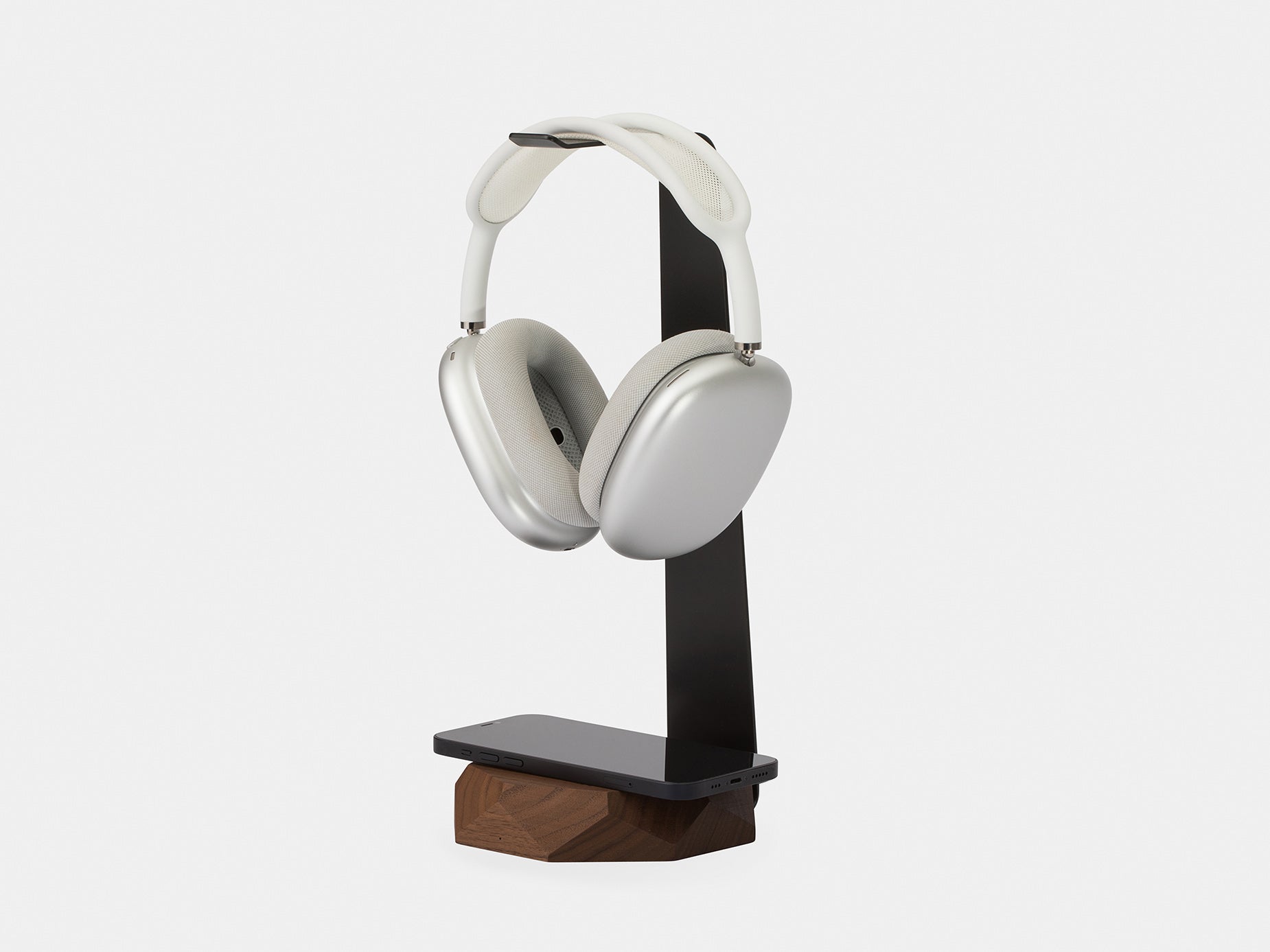 2-in-1 Headphone Stand with USB Charging Port - Space Saving Desk Organizer for Gaming Headphones & Wireless Earbuds - Perfect for Home Office, Gaming Setup, and Workstation Accessories