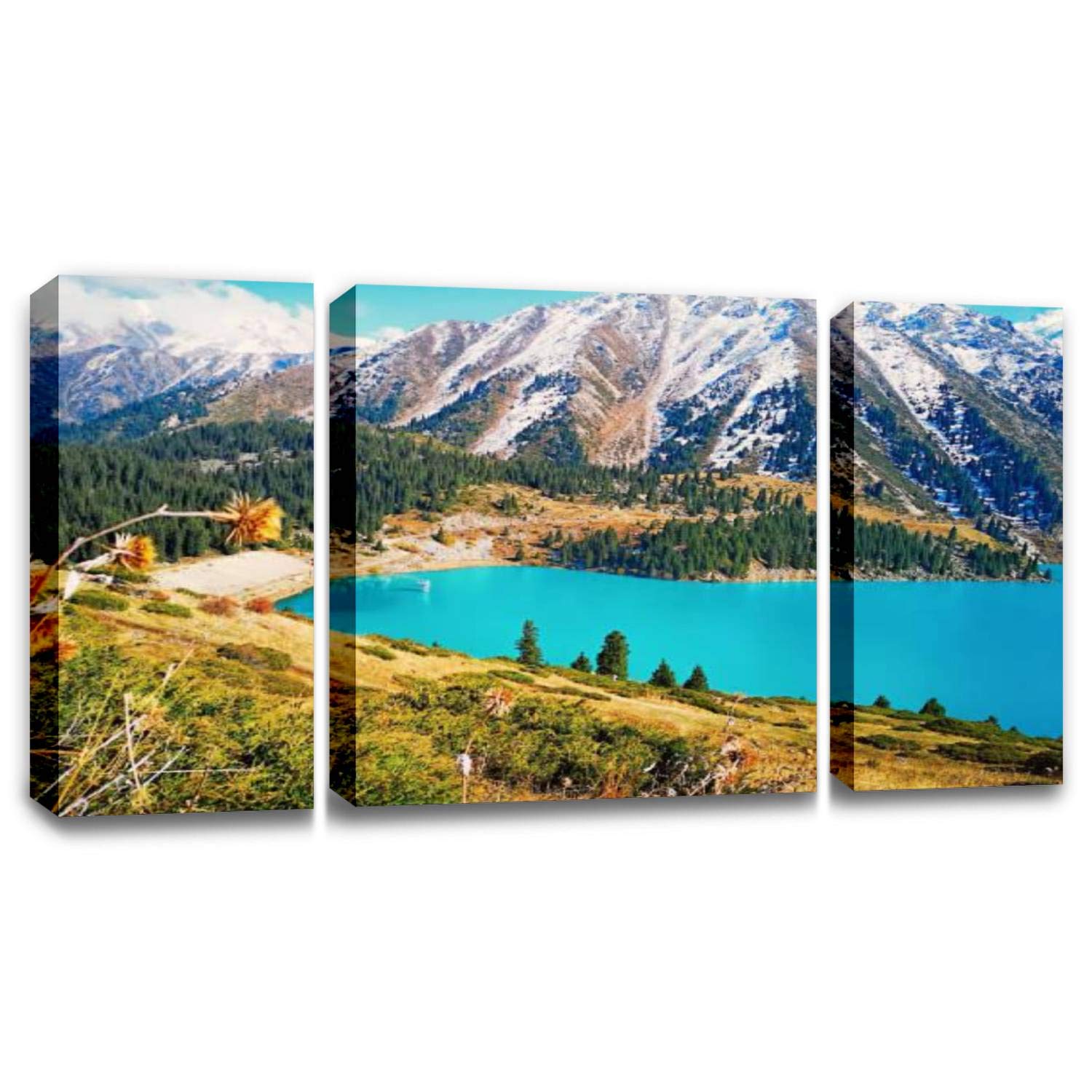 CCArtist Almaty Kazakhstan Wall Art - Modern Canvas Painting for Living Room & Bedroom Decor - Home & Office Wall Decor Ideas