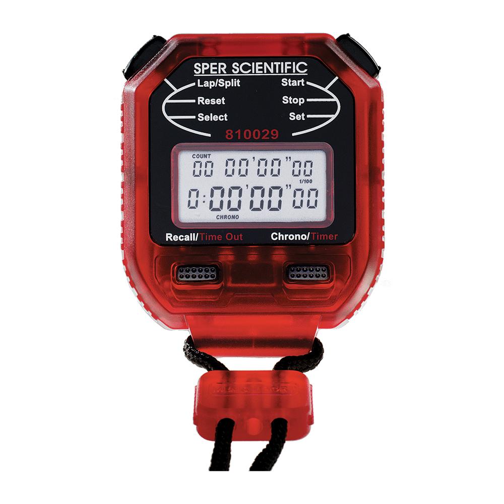 8 Memory Stopwatch - Digital Sports Timer with Lap & Split Function for Running, Swimming, Track & Field Training