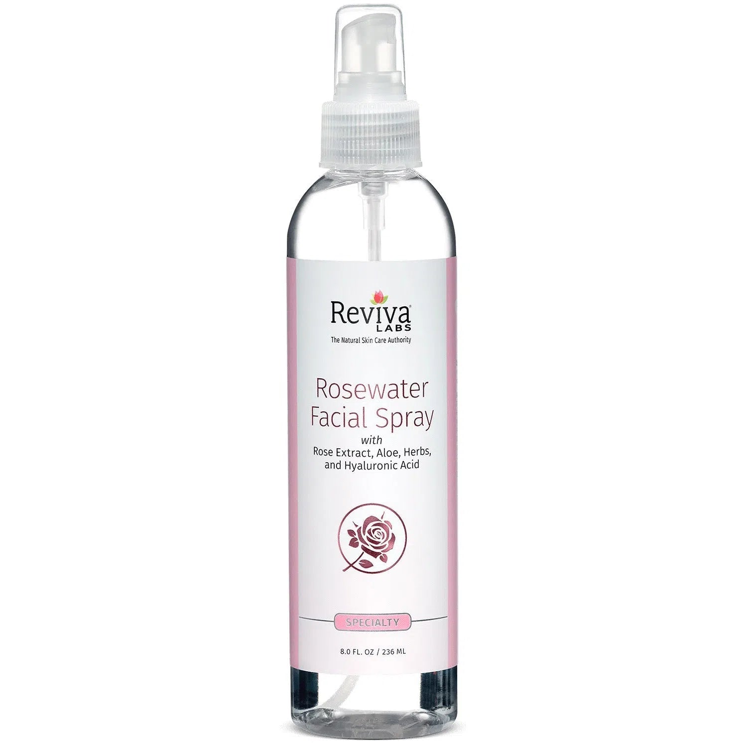 Reviva Labs Rosewater Facial Spray - Hydrating & Refreshing Mist for Dry Skin - Perfect for Travel, Gym & Daily Skincare Routine