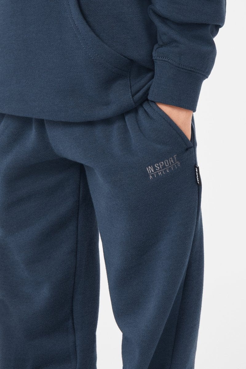 INSPORT JUNIOR ALASKA NAVY TRACKPANTS - Boys' Athletic Jogger Pants for Running, Gym & Casual Wear - Comfortable Fleece-Lined Sweatpants for Kids & Teens