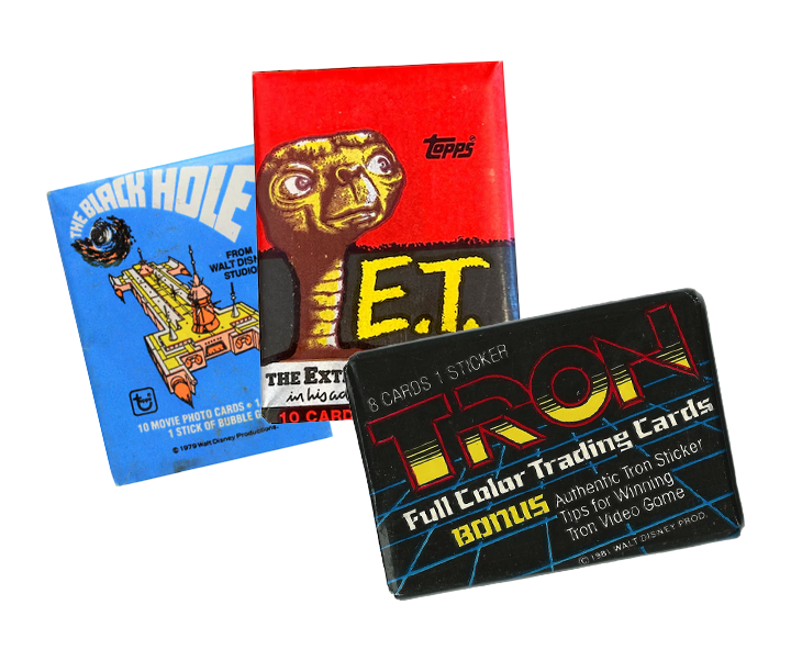 Vintage Unopened Movie Trading Card Pack Bundle - Set of 3 Collectible Cards for Movie Enthusiasts & Nostalgic Gift Giving